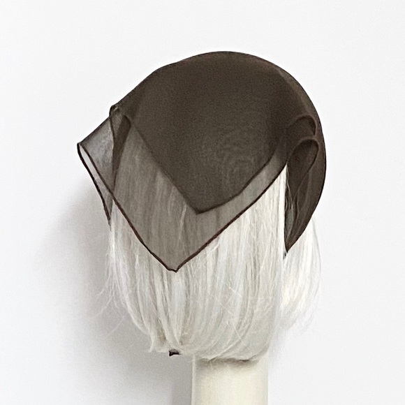 Brown chiffon scarf - Picture 3 of 4